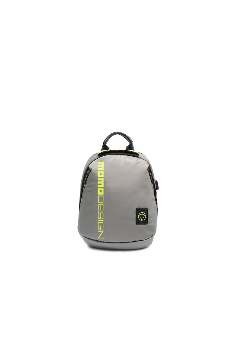 MOMO DESIGN Раница Kryos Elite с надписи - Сив