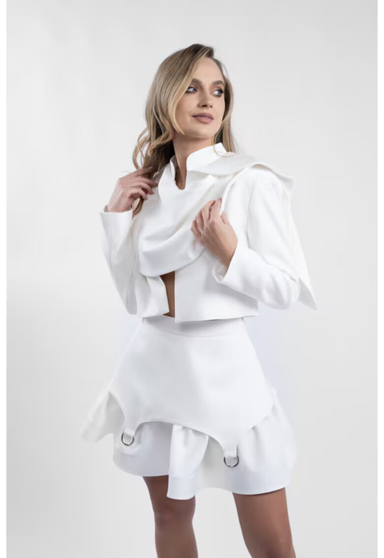 Monarh design Архитектурно бяло сако Grace