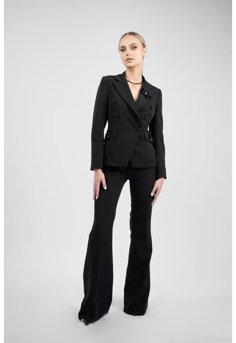 Monarh design Pantalon clasic evazat