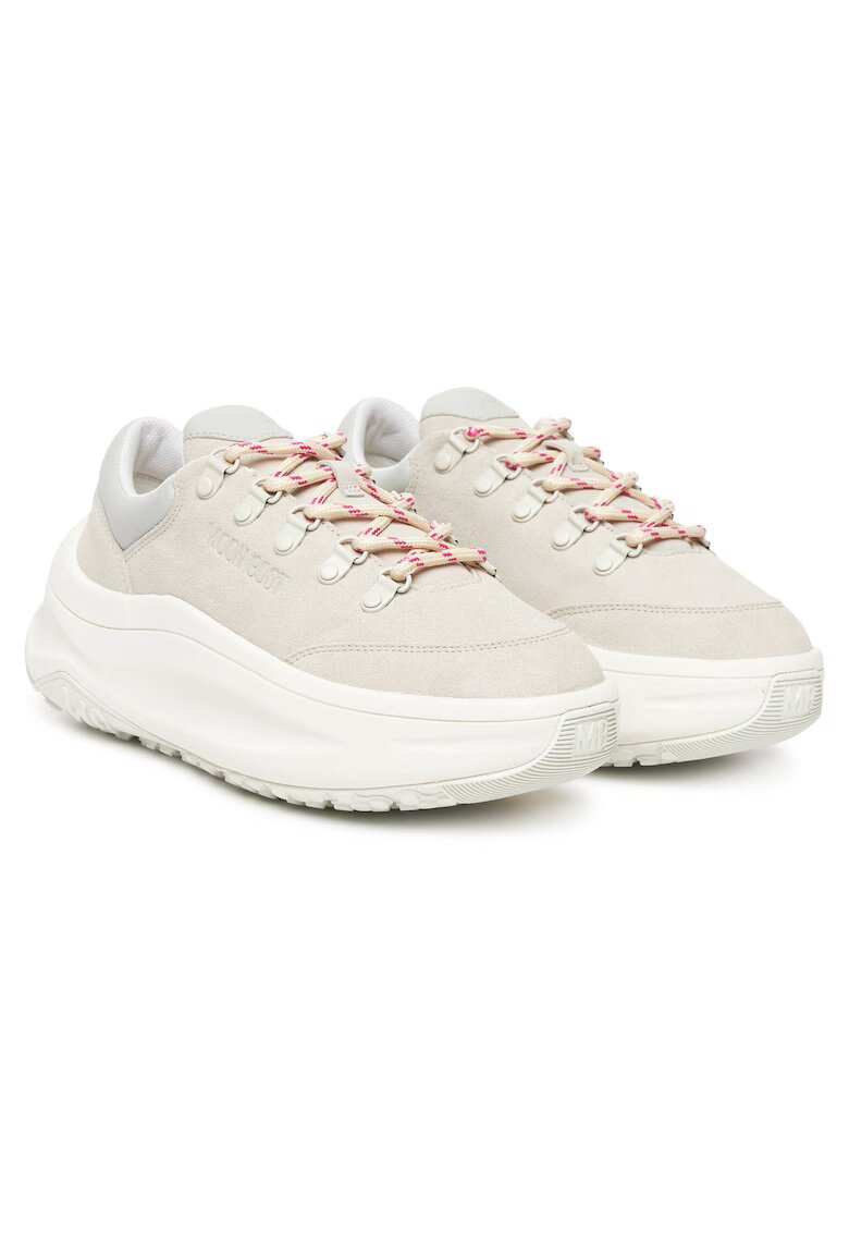 Moon Boot Дамски кецове A001 Moon247 80D2490050 - естествена кожа - бели