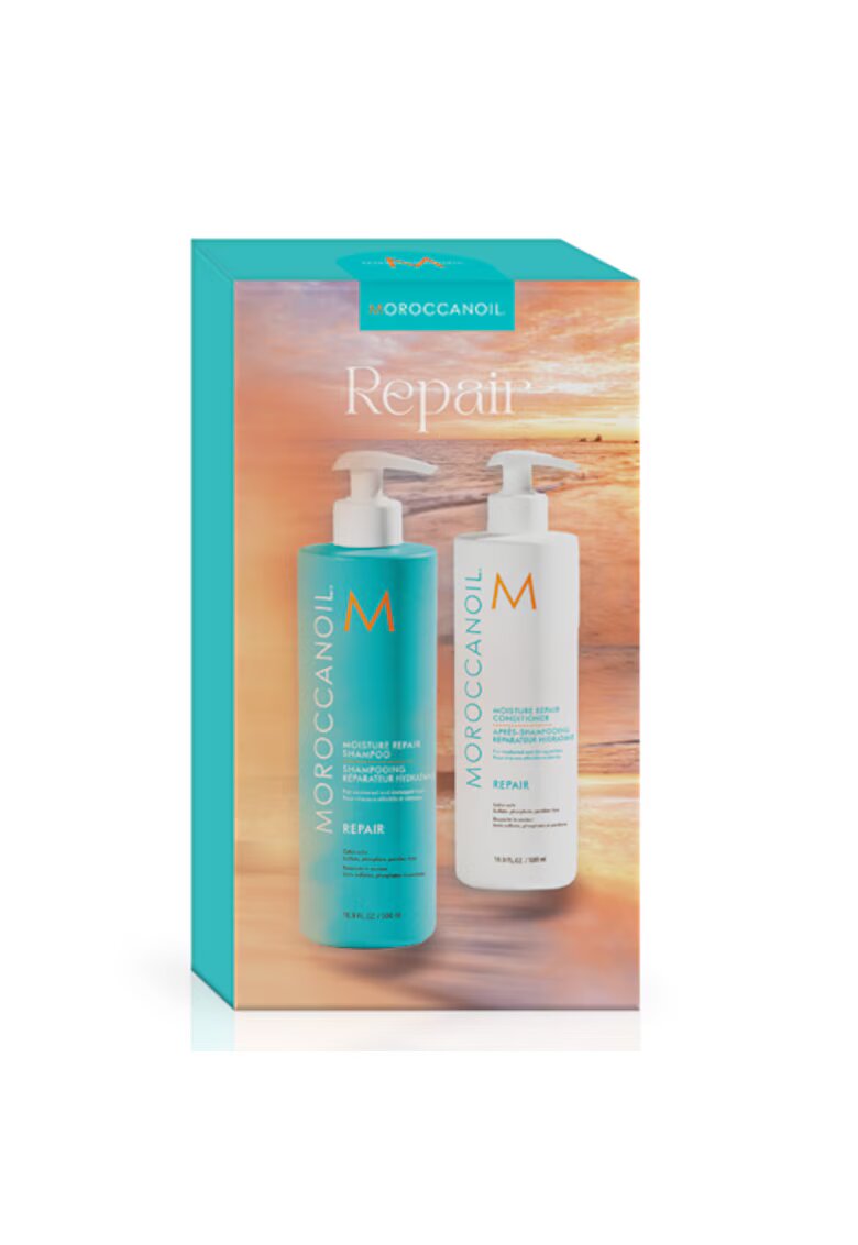Moroccanoil Duo Kit за шампоан - 500 ml + балсам - 500 mlqsafxz - Възстановява косата