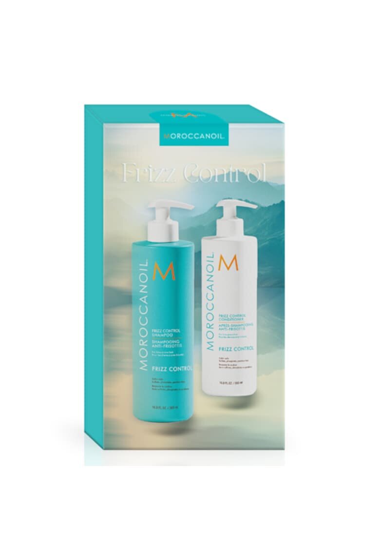 Moroccanoil Комплект с ефект против накъдряне Duo: Шампоан - 500 мл + Балсам - 500 мл
