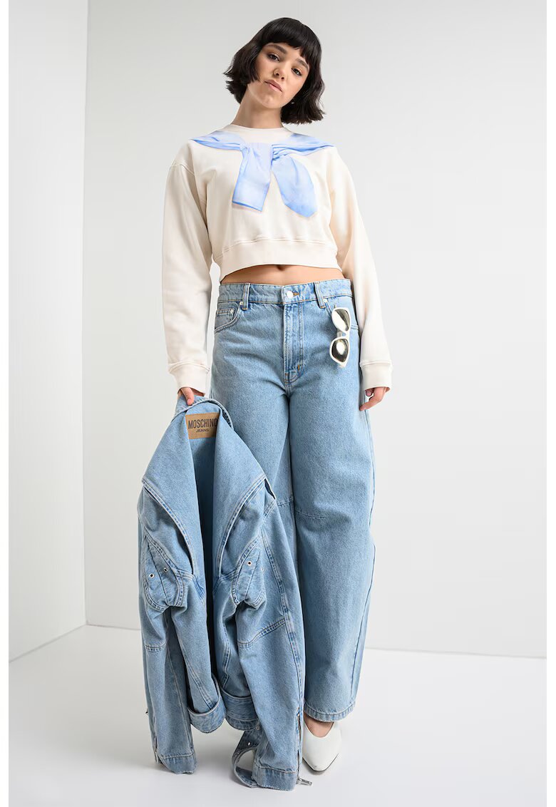 Moschino Jeans Дънки с кройка балон - Пастелносин