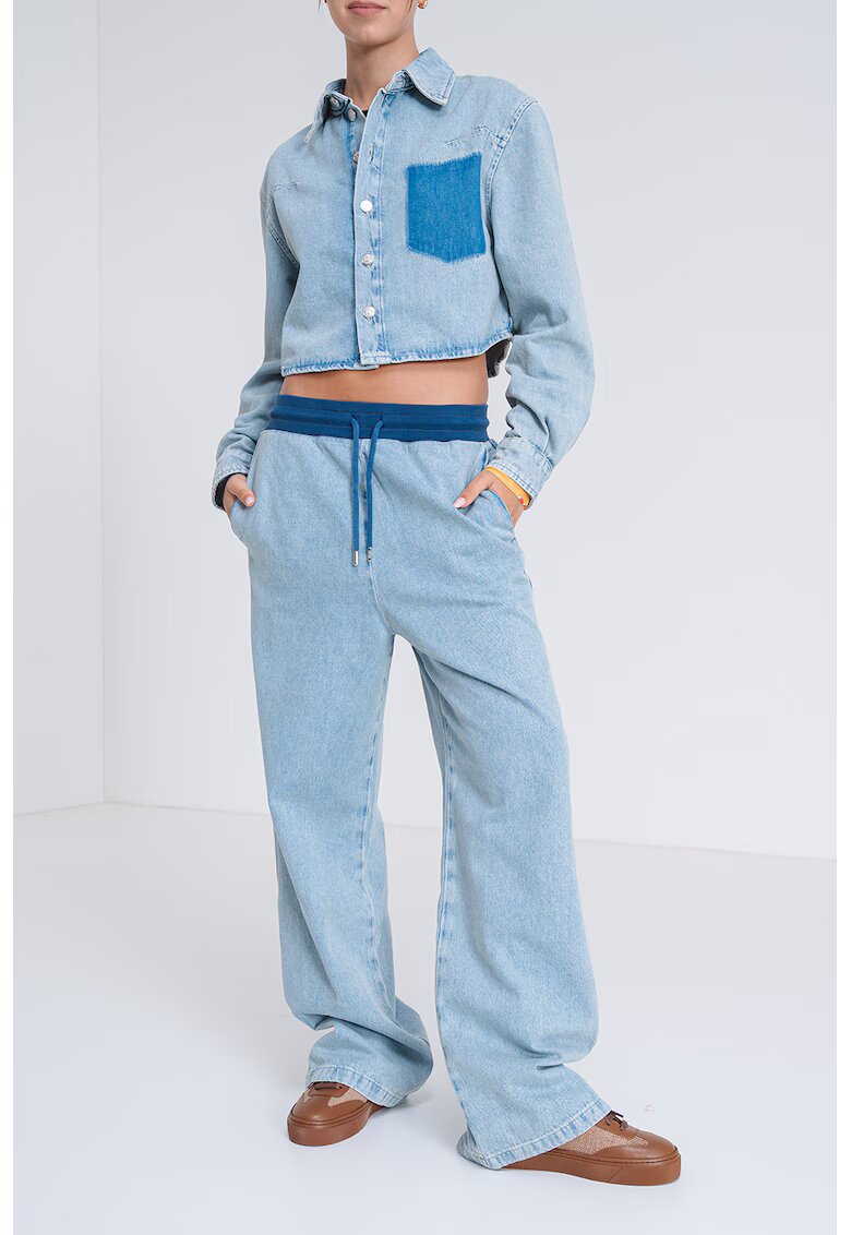Moschino Jeans Джогър от деним с връзка на талията
