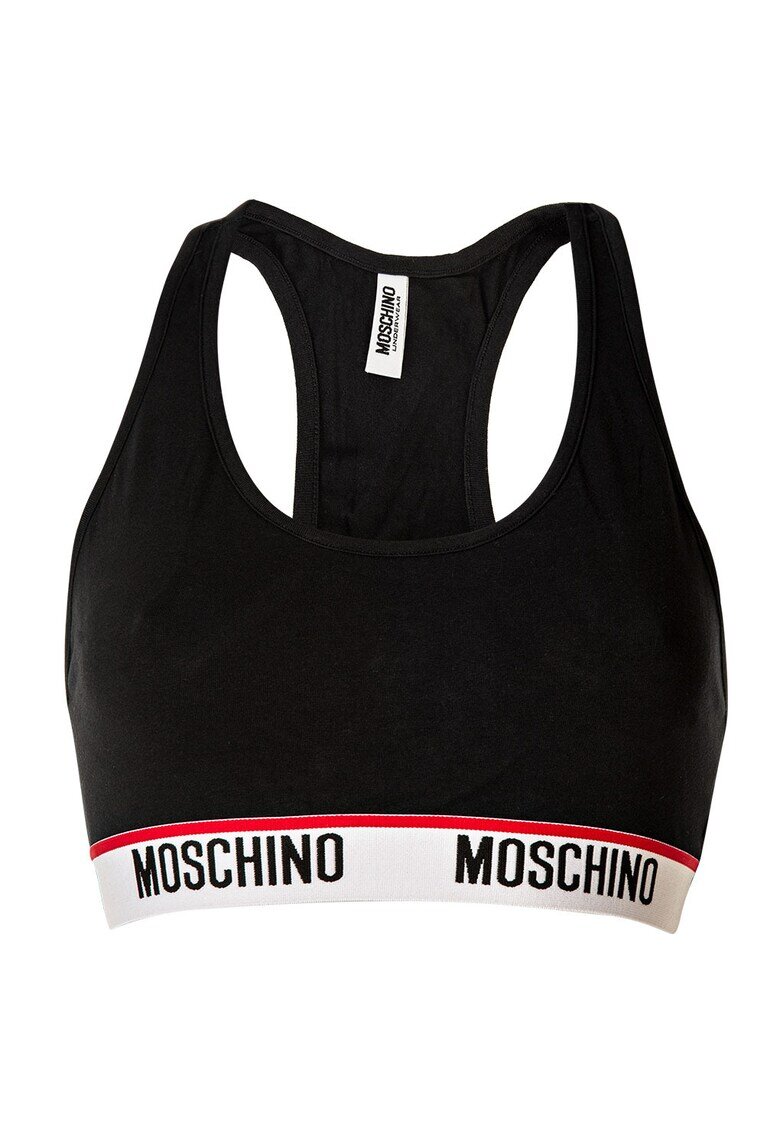 MOSCHINO Underwear Бюстие с изрязан гръб - Черен