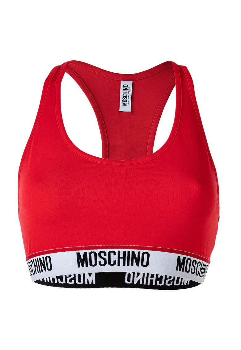 MOSCHINO Underwear Бюстие с изрязан гръб - Червен