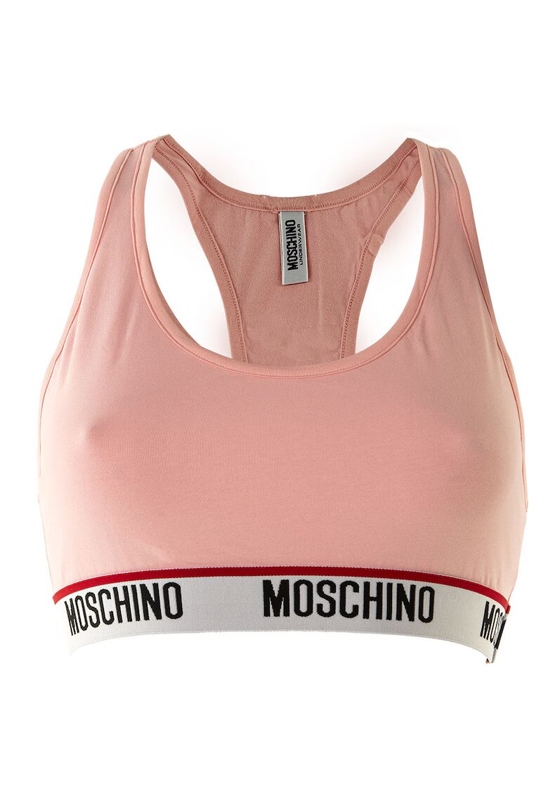 MOSCHINO Underwear Бюстие с изрязан гръб - Розово
