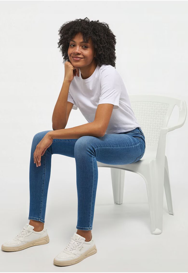 Mustang Дамски дънки - Jeans Shelby Skinny - Skinny Fit - Средна талия - 5 джоба - Цип - Дълги - Памук -