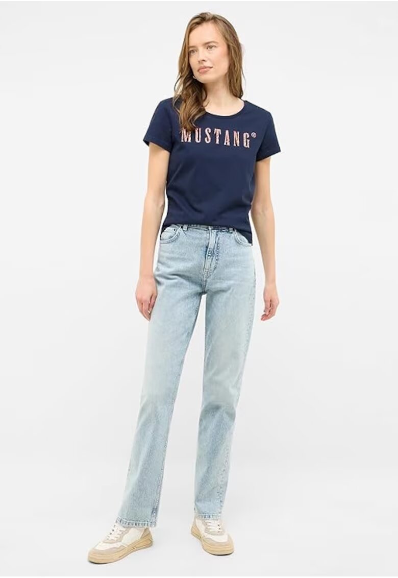 Mustang Дамски дънки - Lee - Breese Bootcut - Bootcut - Висока талия - Дълги - С цип - 5 джоба - Памук - W28-L29 US