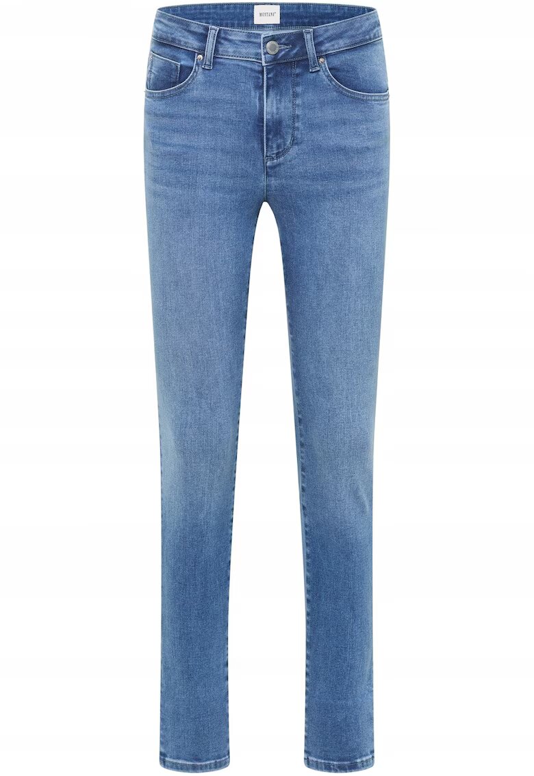 Mustang Дамски дънки - Shelby Skinny - Slim Fit - Средна талия - 5 джоба - Цип - Дълги - Памук -