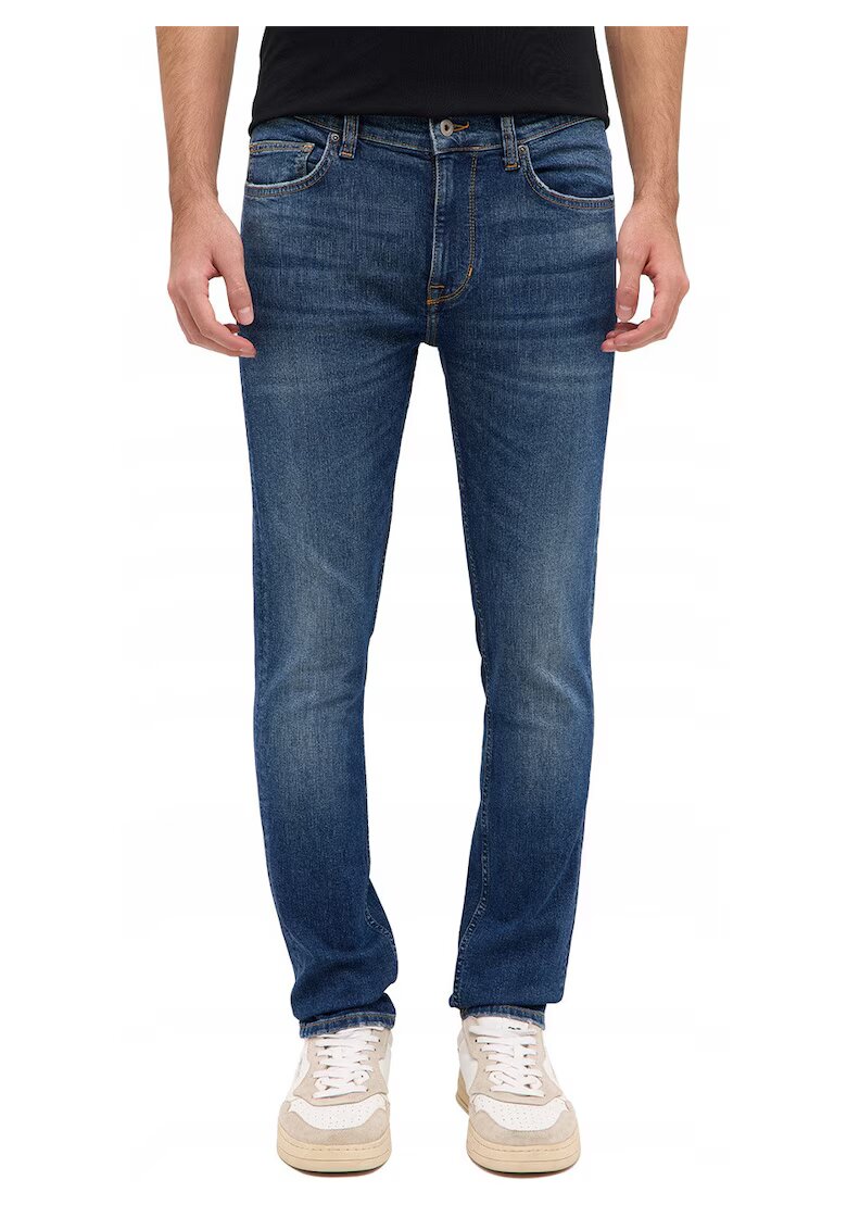 Mustang Мъжки дънки - Frisco Skinny - Slim Fit - Средна талия - Цип - Дълги - 5 джоба - Памук - Сини