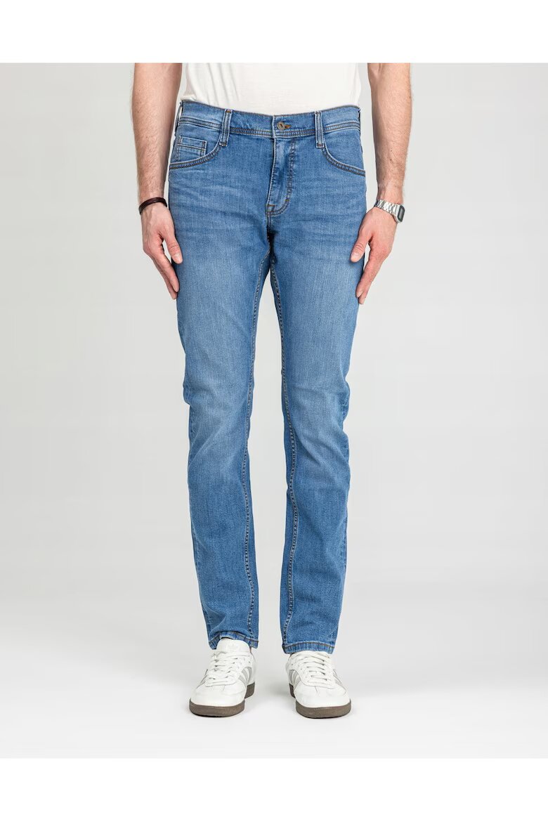 Mustang Мъжки дънки Oregon Tapered Slim Fit Средна талия Дълги 5 джоба Цип Памук W30-L30 US Син