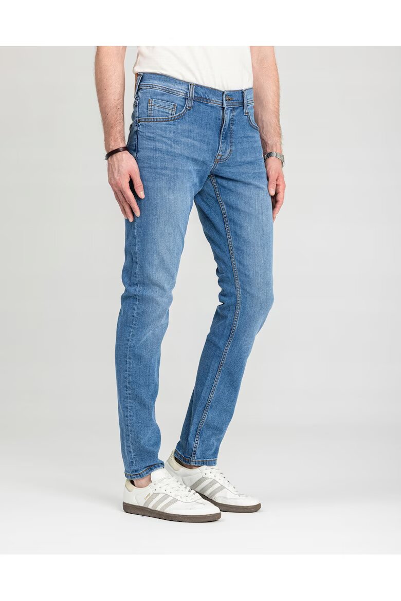 Mustang Мъжки дънки Oregon Tapered Slim Fit Средна талия Дълги 5 джоба Цип Памук W30-L30 US Син