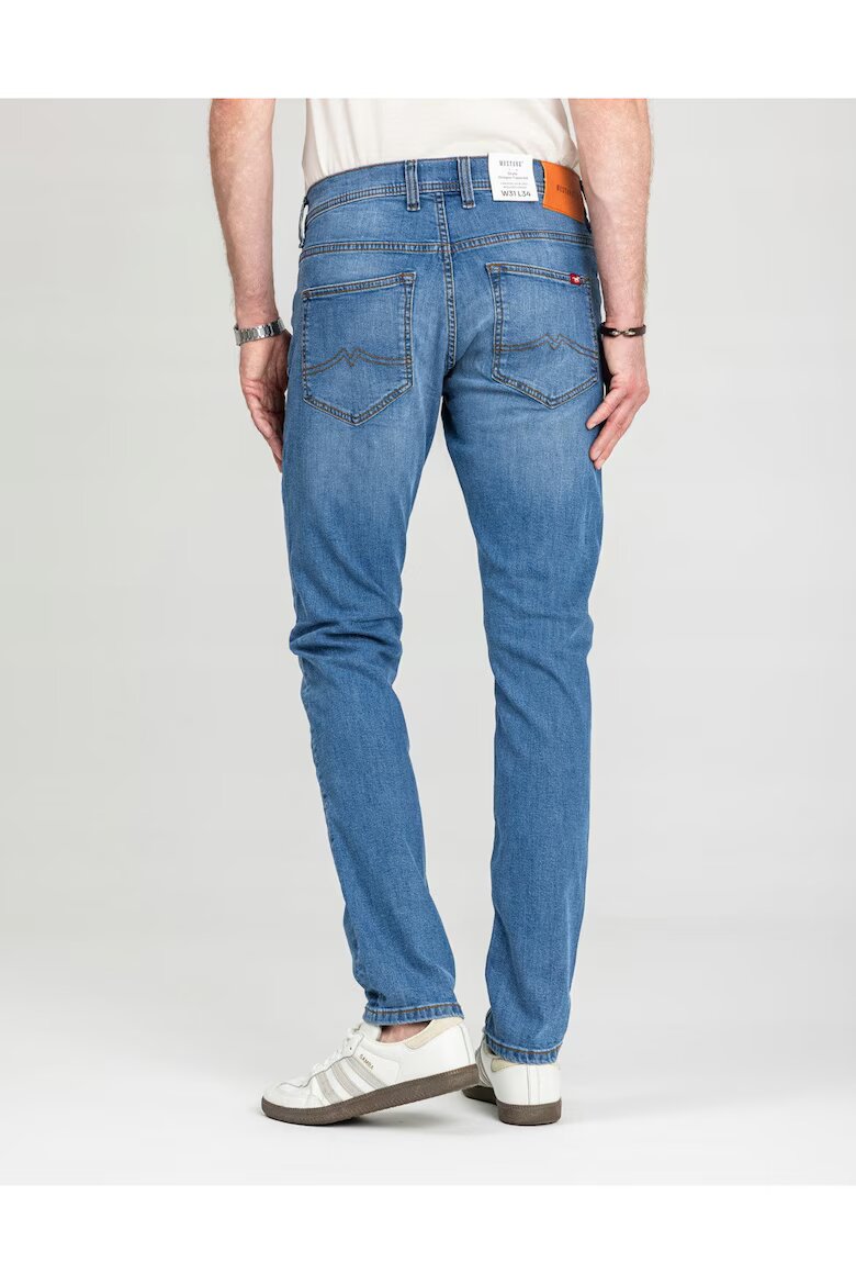 Mustang Мъжки дънки Oregon Tapered Slim Fit Средна талия Дълги 5 джоба Цип Памук W30-L30 US Син