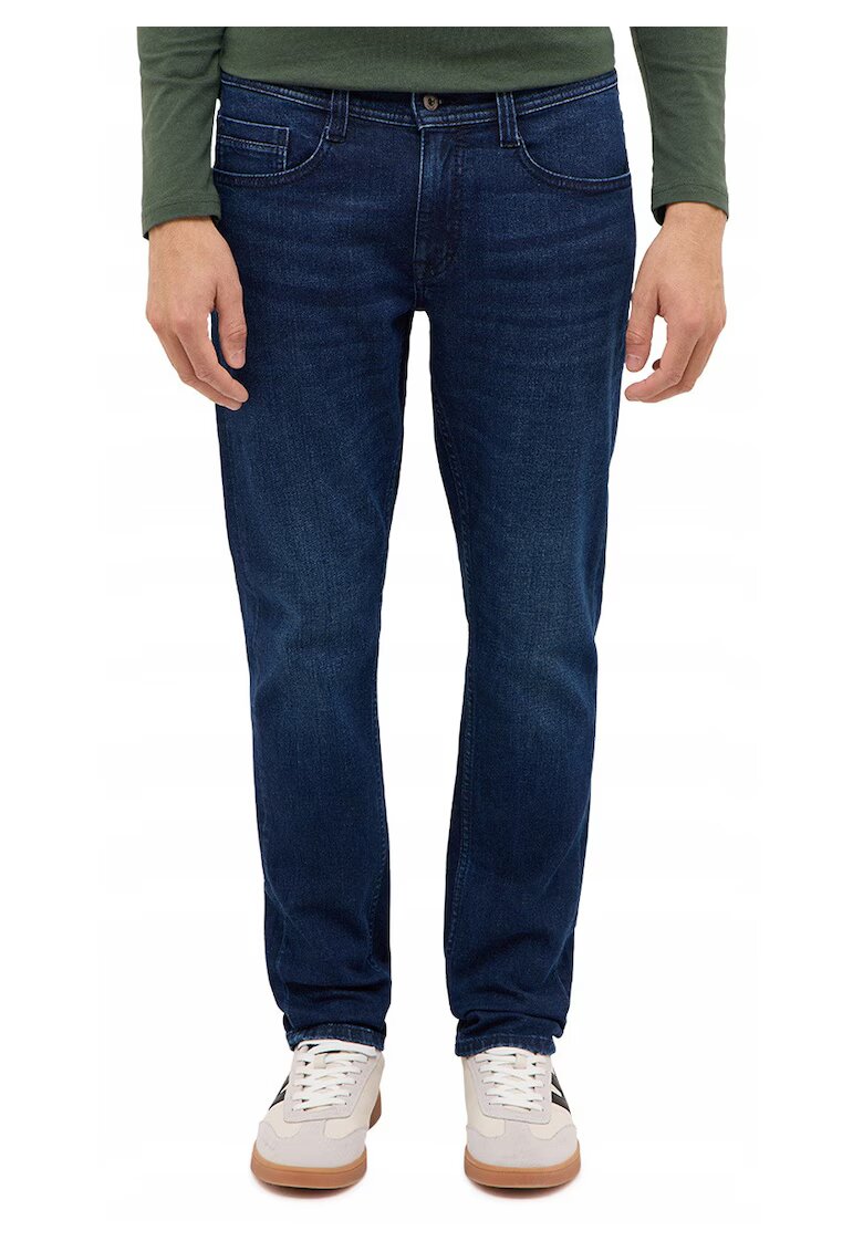 Mustang Мъжки дънки - Style Oregon Slim - Slim Fit - Ниска талия - 5 джоба - Fefewqgqrmoar - Дълги - Памук -