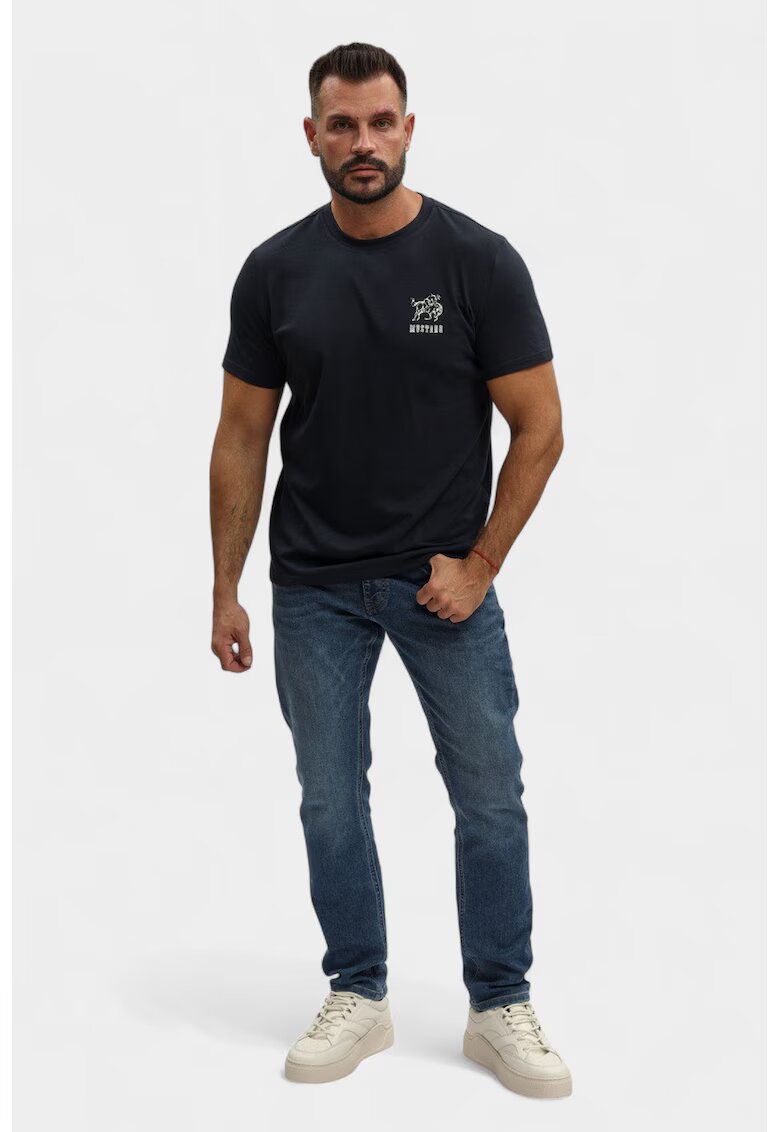 Mustang Мъжки дънки - Style Oregon Slim - Slim Fit - Ниска талия - 5 джоба - Цип - Дълги - Памук -