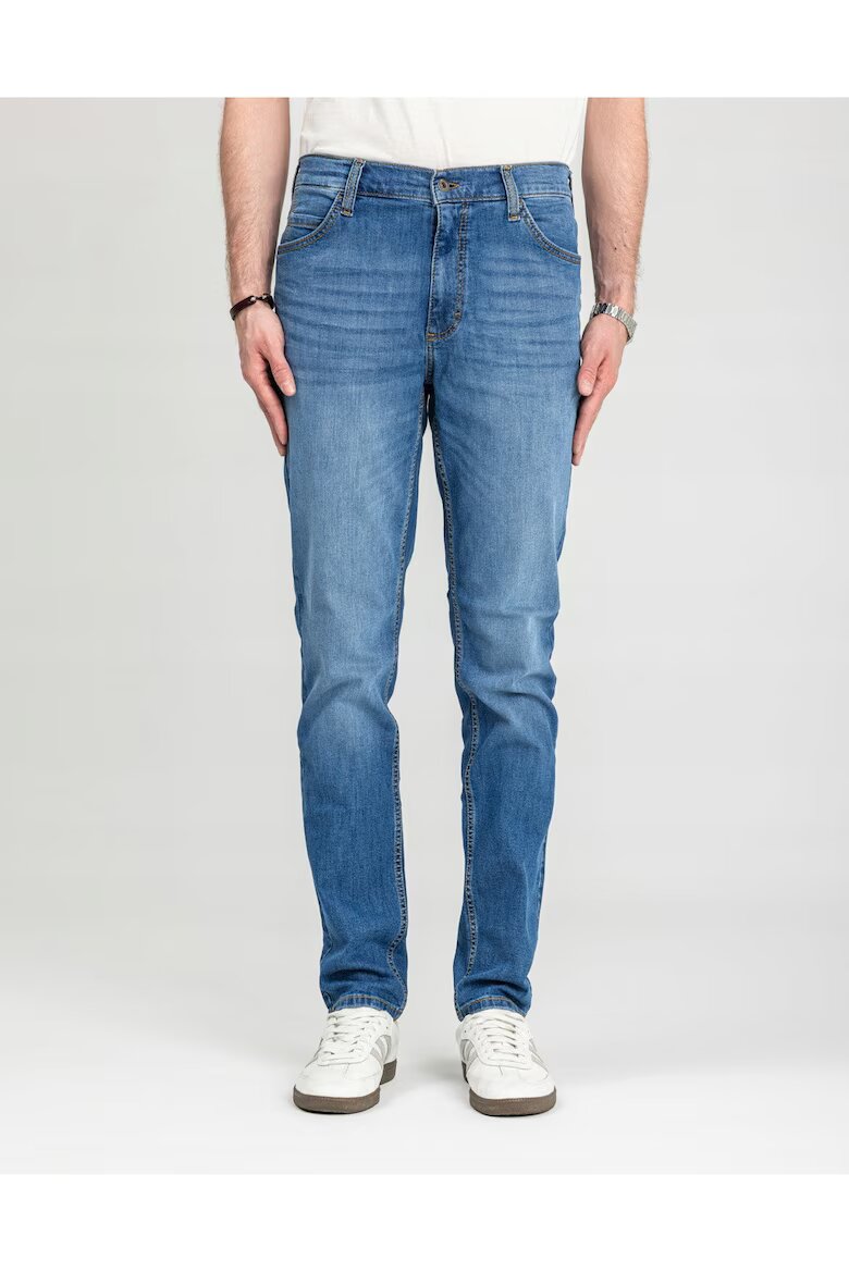 Mustang Мъжки дънки Style Tramper Tapered права кройка средна талия дълги 5 джоба цип памук син Син