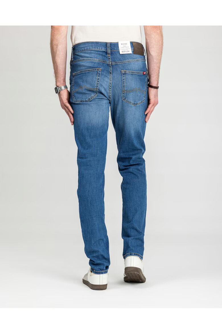 Mustang Мъжки дънки Style Tramper Tapered права кройка средна талия дълги 5 джоба цип памук син Син