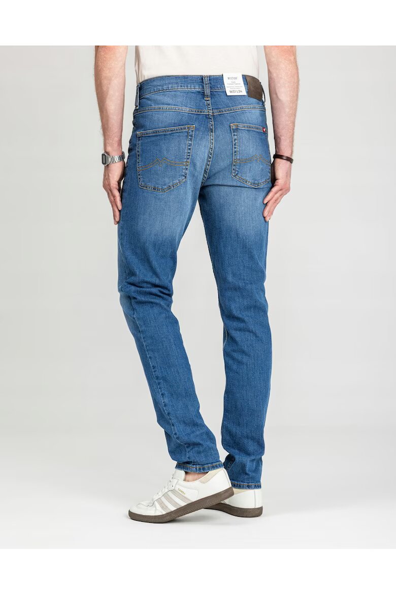 Mustang Мъжки дънки Style Tramper Tapered права кройка средна талия дълги 5 джоба цип памук син Син