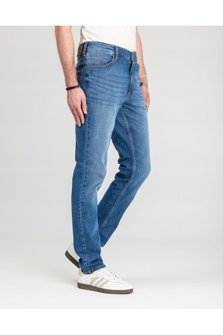 Mustang Мъжки дънки Style Tramper Tapered права кройка средна талия дълги 5 джоба цип памук син Син