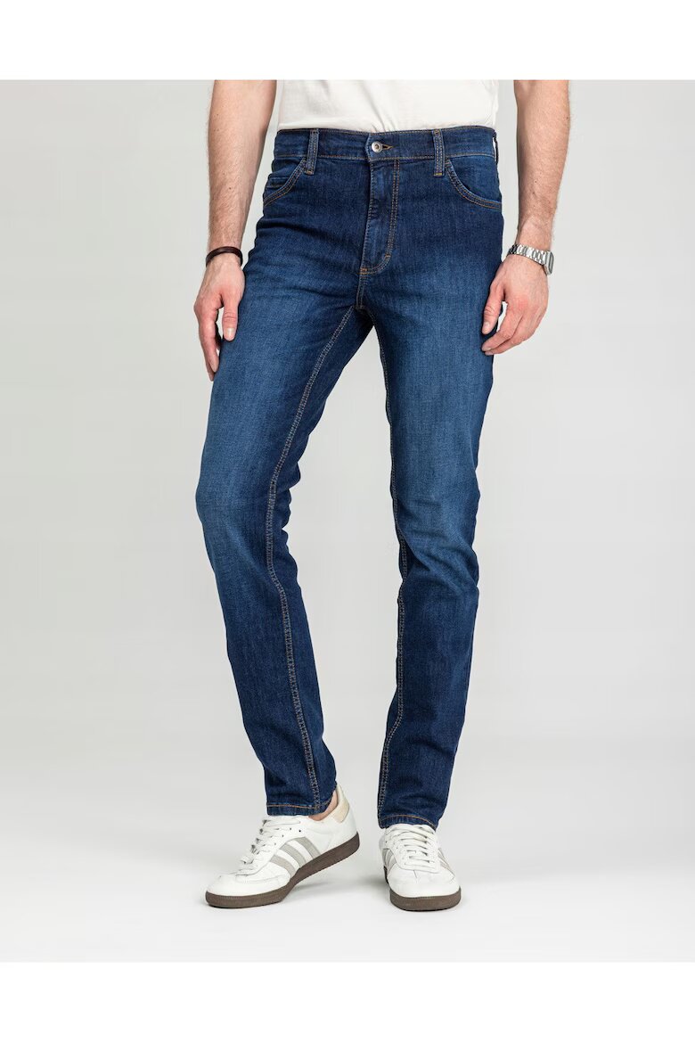 Mustang Мъжки дънки Style Tramper Tapered Slim Fit Средна талия Дълги 5 джоба Цип Памук Син Син