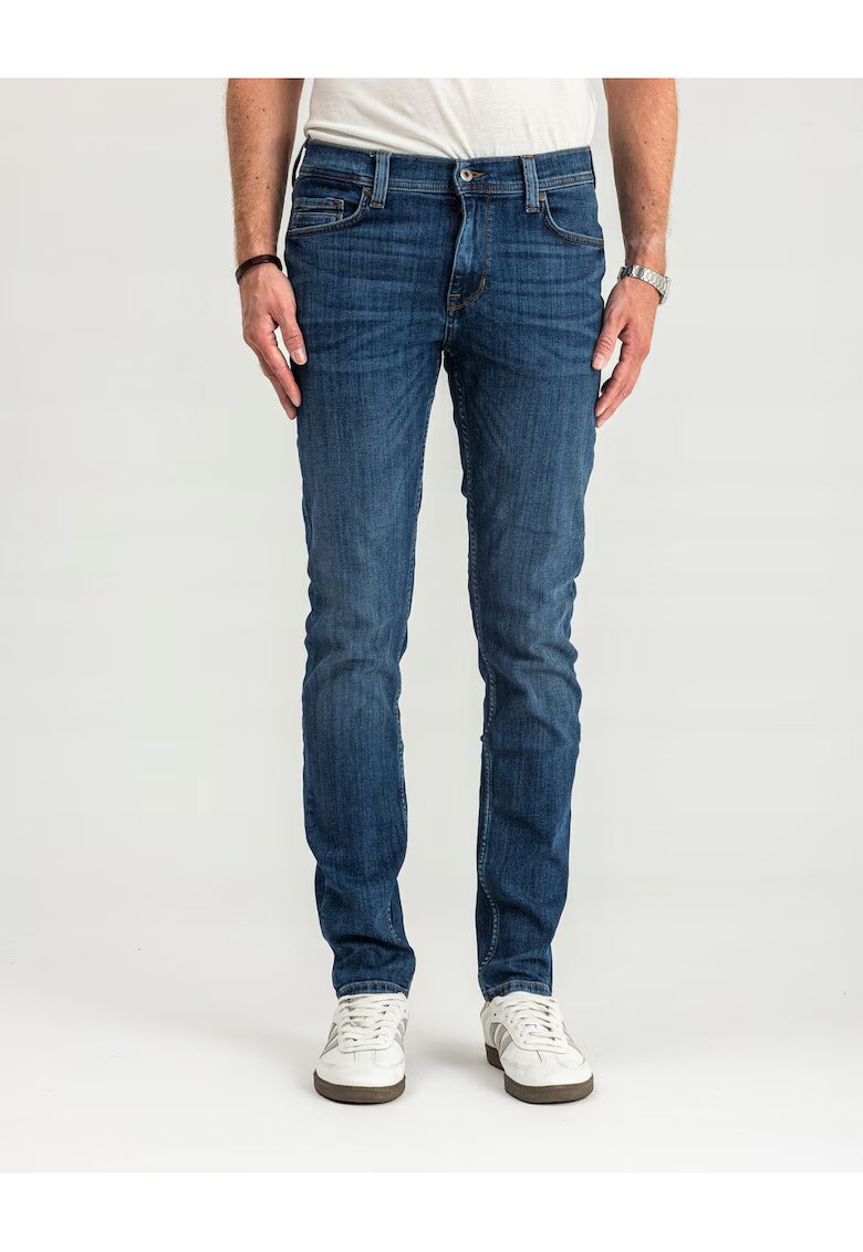 Mustang Мъжки дънки - Vegas Slim - Slim Fit - Средна талия - Цип - Дълги - 5 джоба - Памук -
