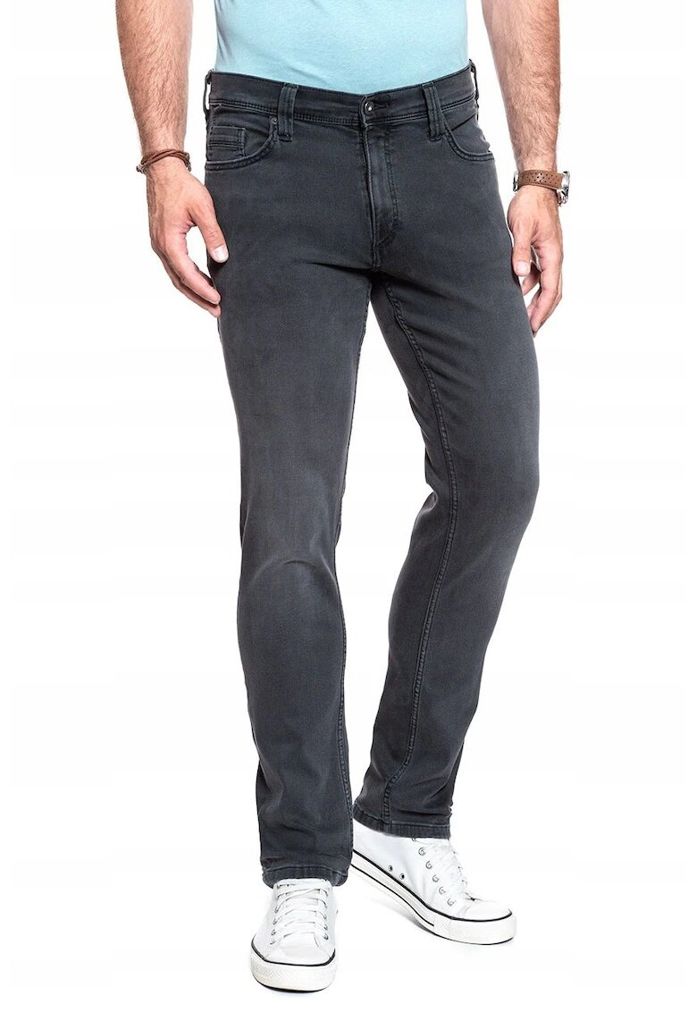 Mustang Мъжки дънки - Washington - Slim Fit - Средна талия - Цип - Дълги - 5 джоба - Памук - W36 L32 - Черни