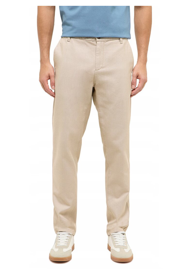 Mustang Мъжки панталони - Style Daytona Chino - Slim Fit - С цип - 5 джоба - Дълги - Памук - Бежови