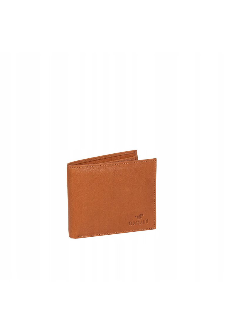 Mustang Мъжки портфейл - Livorno Wallet - 100% естествена кожа - с лого - отделения за карти - джоб за монети - елегантен дизайн - един размер