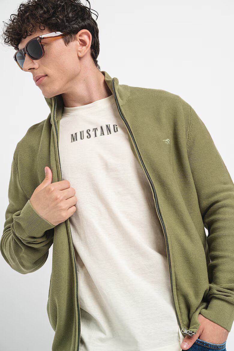 Mustang Жилетка със средновисока яка Светлозелен