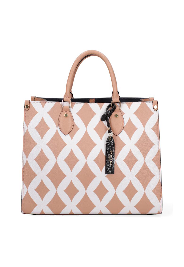 My-Best Bag Кожена чанта 37655 с принт