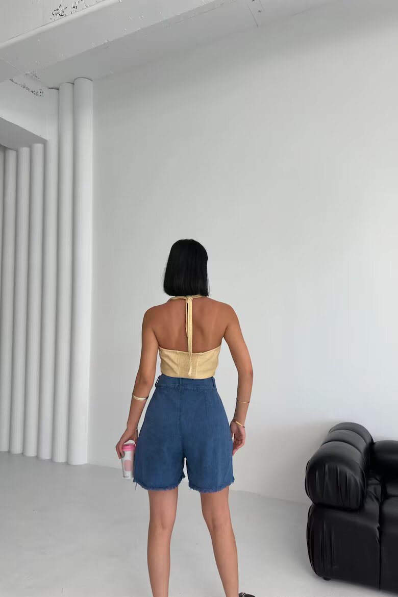 MyFashion Дамски дънки Памук Кобалтово синьо