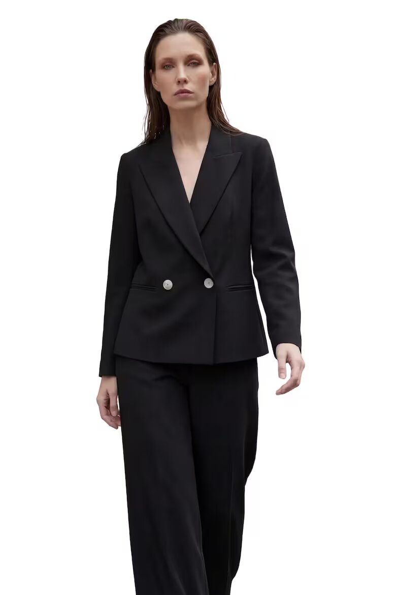 MyFashion Дамско сако класическо с копчета черно