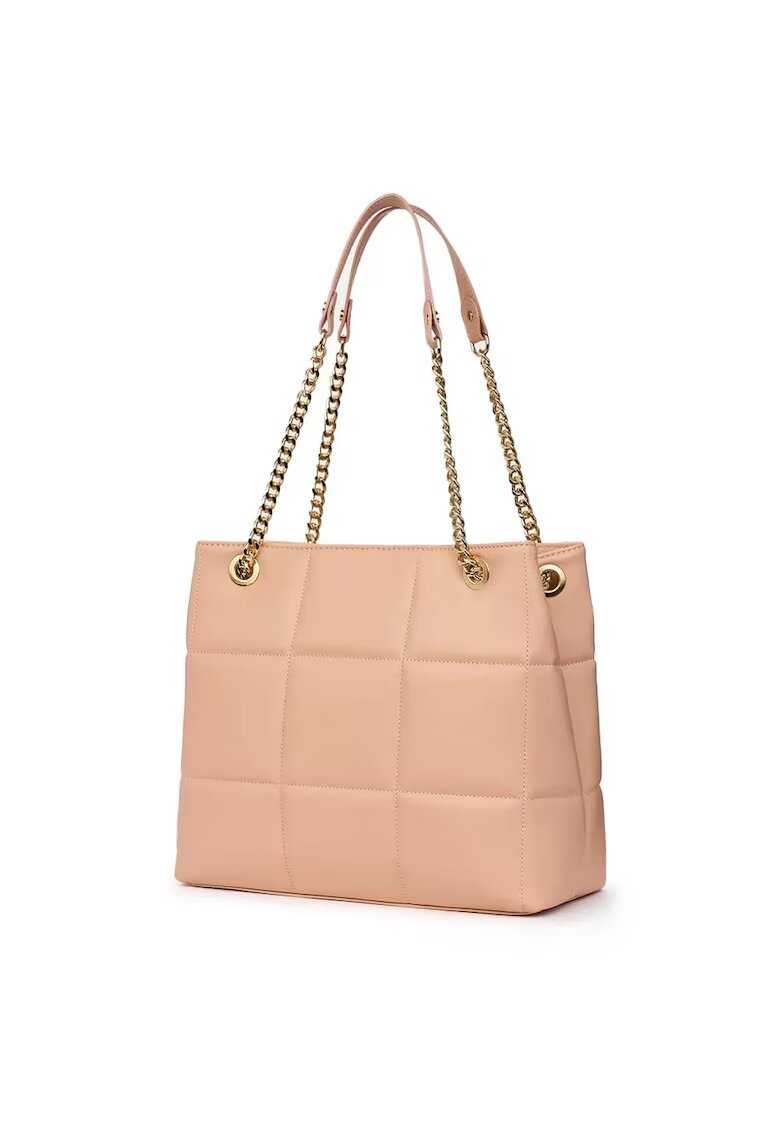 myOwn Капитонирана кожена чанта Pink Azalea