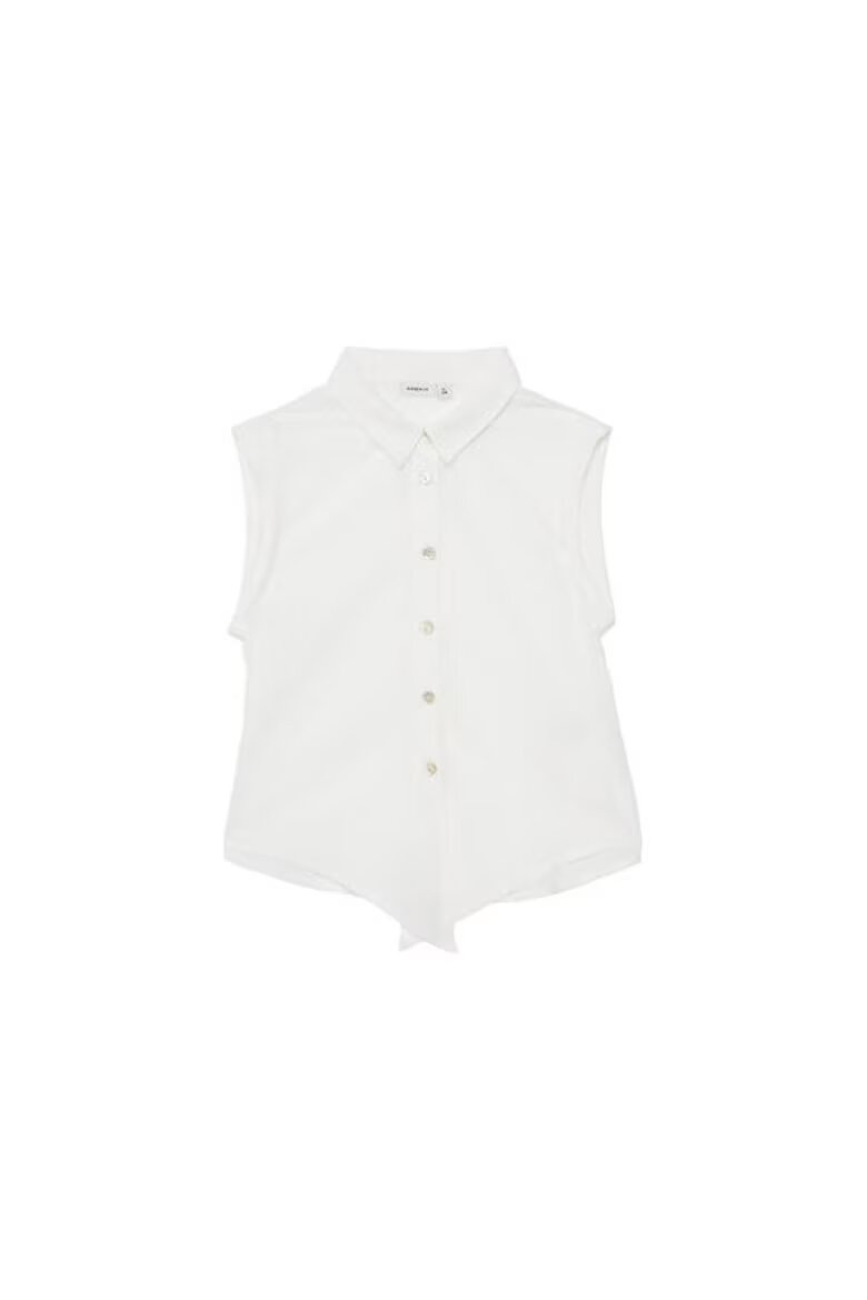 NAME IT Детска тениска 13200603 Памук Бяла Бял