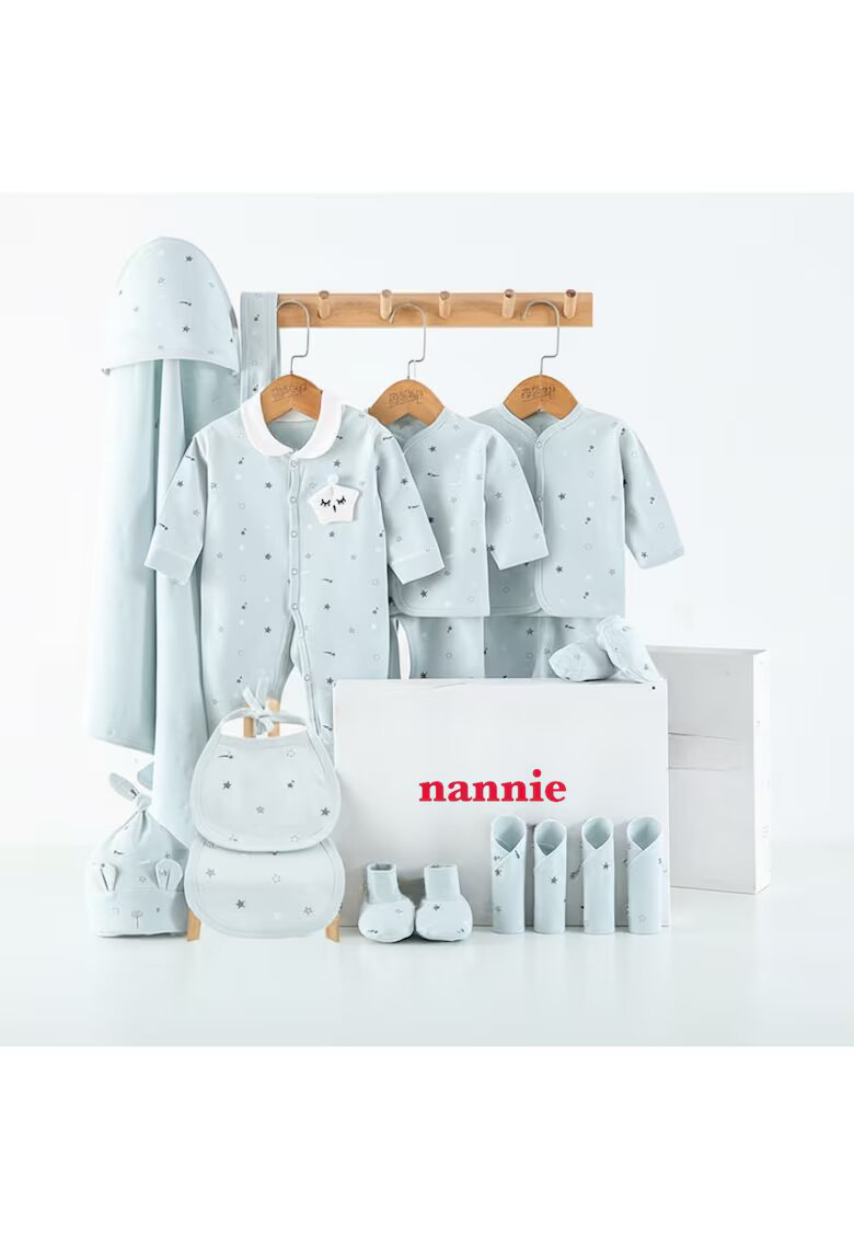 Nannie Комплект подаръчни бебешки дрехи Little Baby -