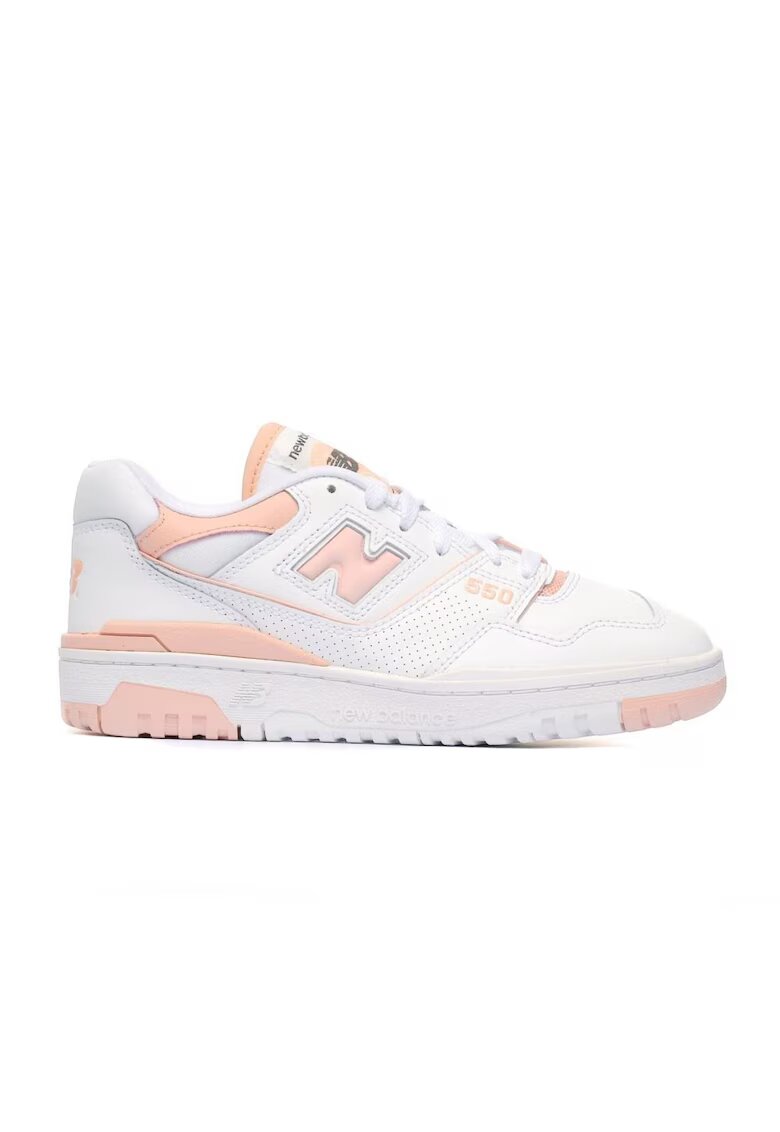 New Balance Дамски спортни обувки Естествена кожа Бяло/Розово - Бял