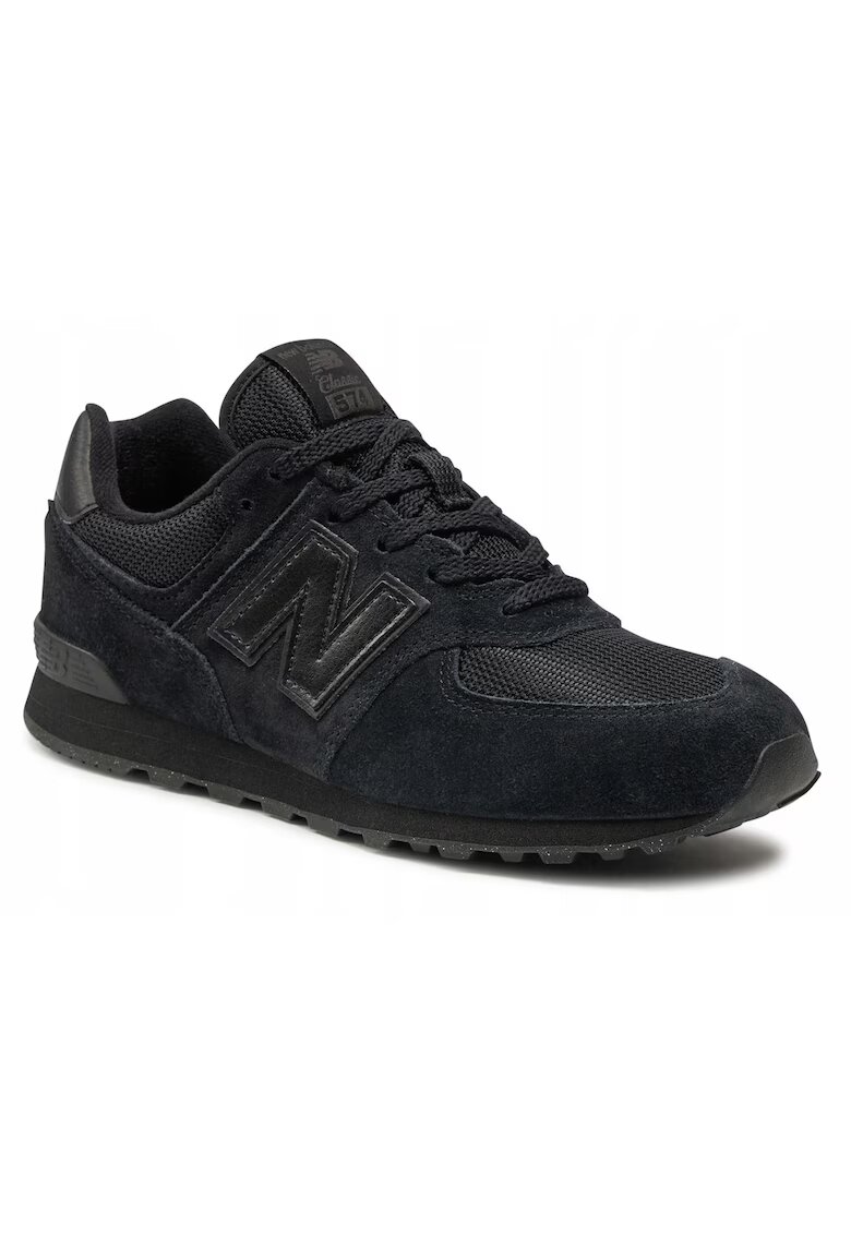 New Balance Детски спортни обувки GC574EVE - кожа - черни