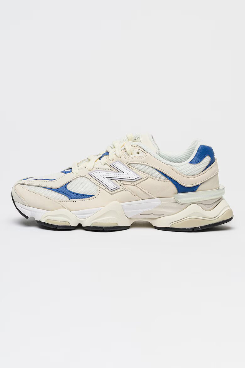 New Balance Кожени маратонки 9060 с лого Тъмносин/Мръснобял/Прашен люляк