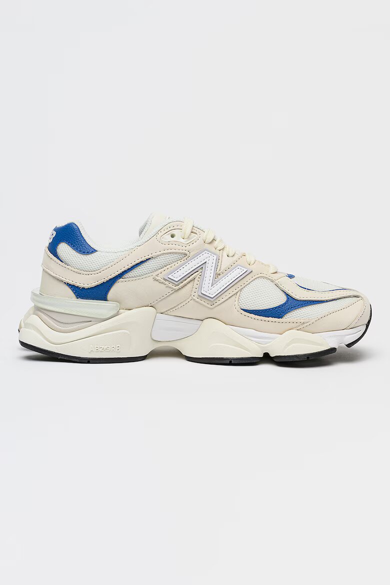 New Balance Кожени маратонки 9060 с лого Тъмносин/Мръснобял/Прашен люляк