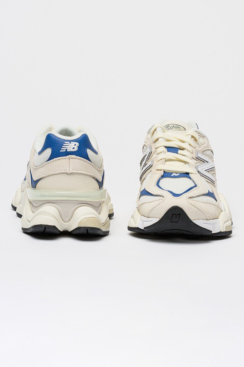 New Balance Кожени маратонки 9060 с лого Тъмносин/Мръснобял/Прашен люляк