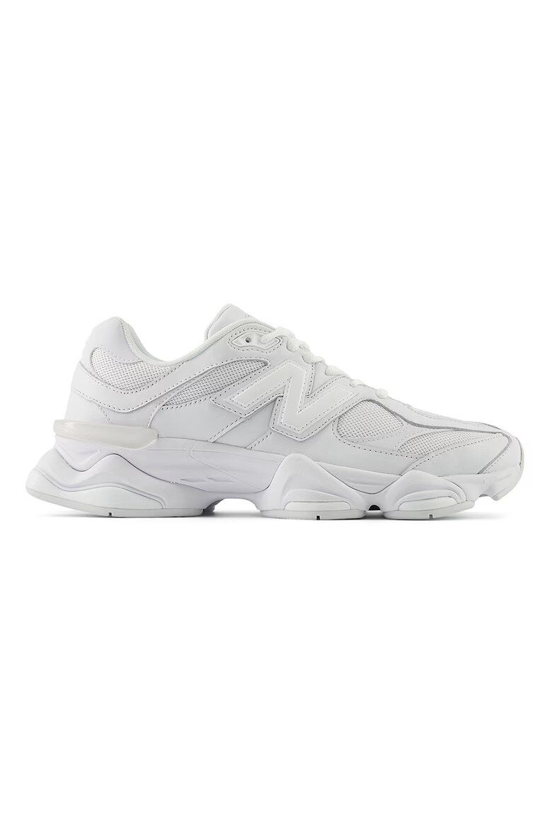 New Balance Кожени спортни обувки 9060 с мрежа Бял