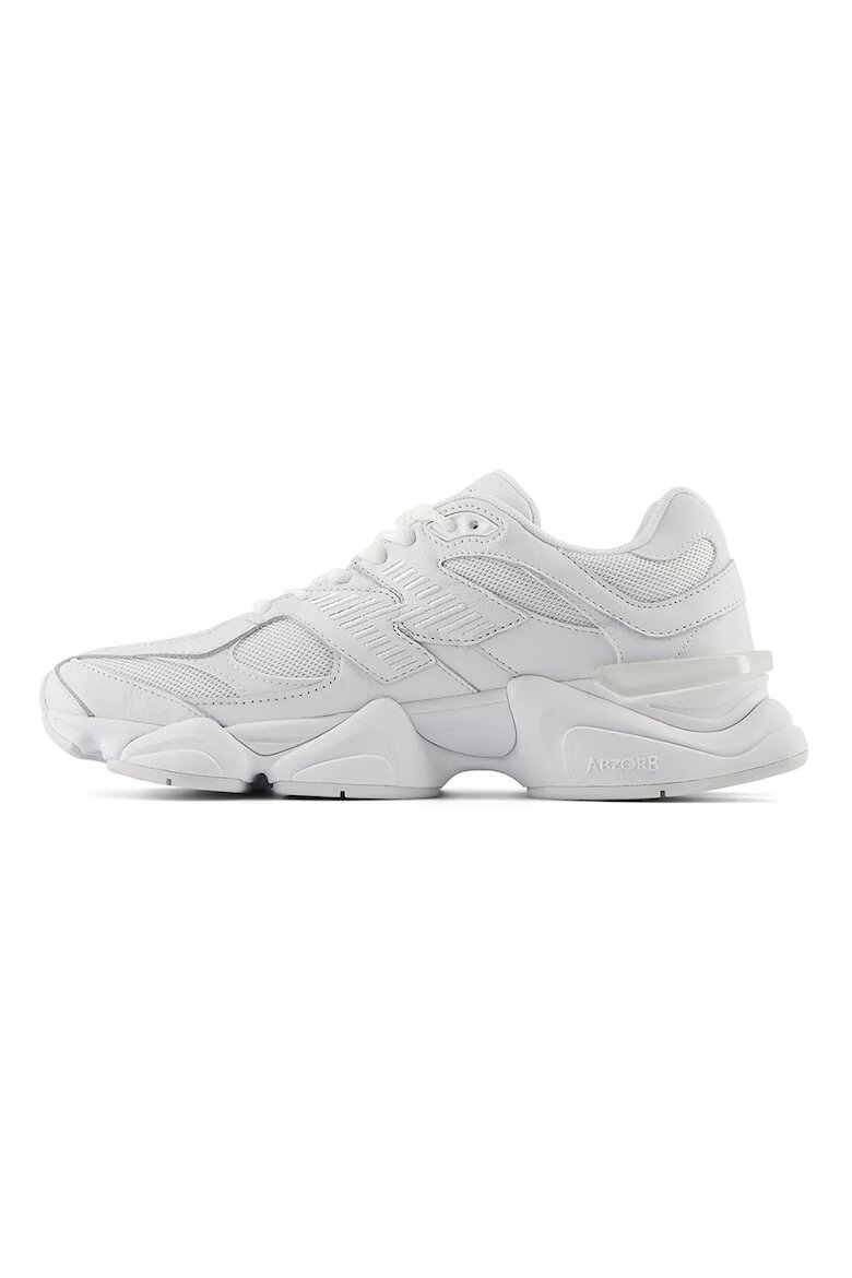 New Balance Кожени спортни обувки 9060 с мрежа Бял