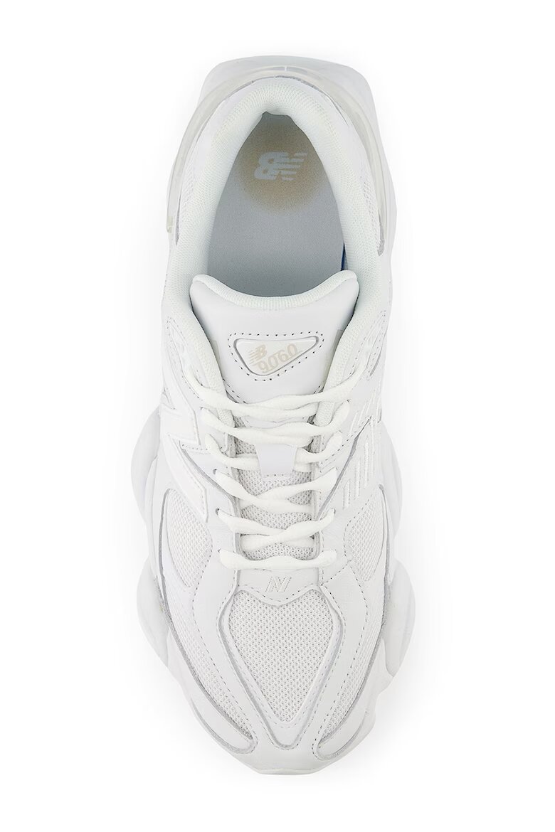 New Balance Кожени спортни обувки 9060 с мрежа Бял