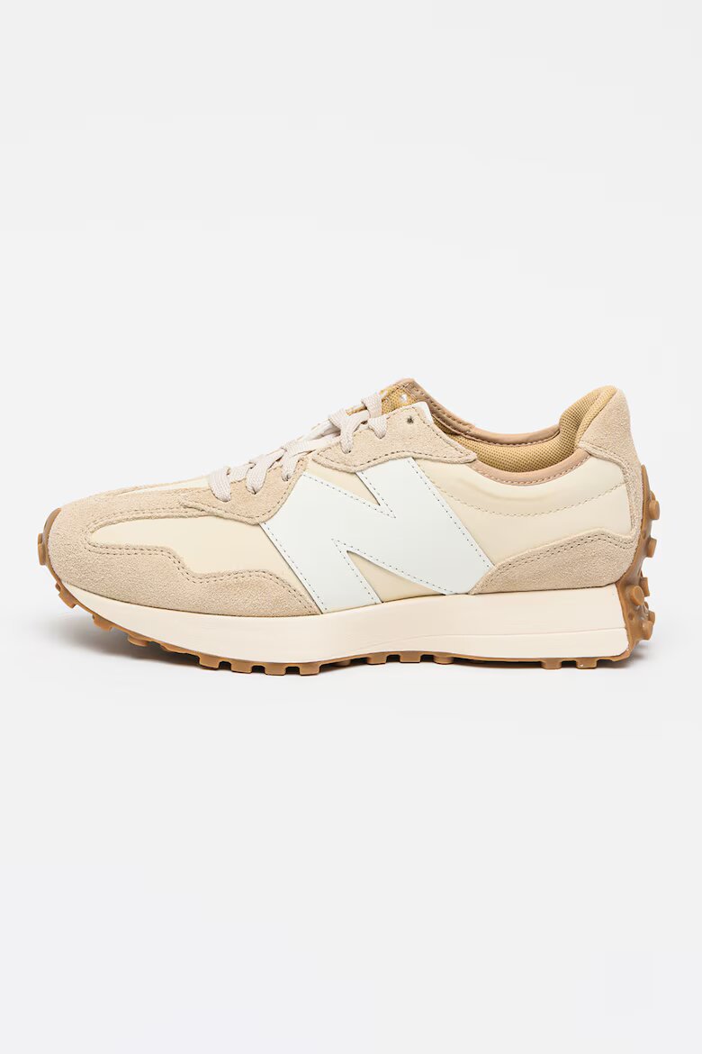 New Balance Маратонки 327 classic с връзки Бял/Шампанско бежово