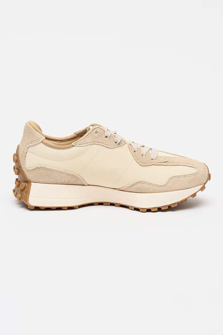 New Balance Маратонки 327 classic с връзки Бял/Шампанско бежово