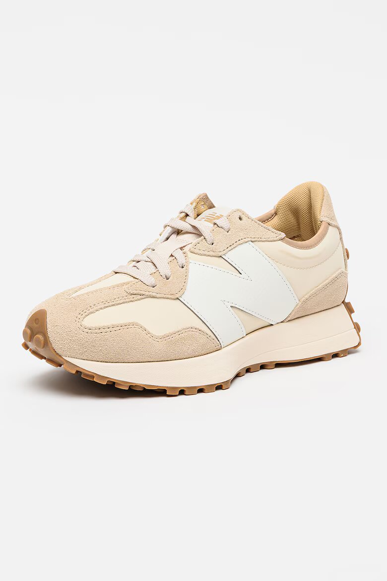 New Balance Маратонки 327 classic с връзки Бял/Шампанско бежово