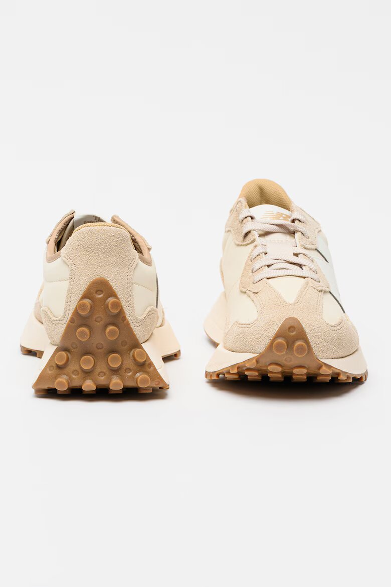New Balance Маратонки 327 classic с връзки Бял/Шампанско бежово