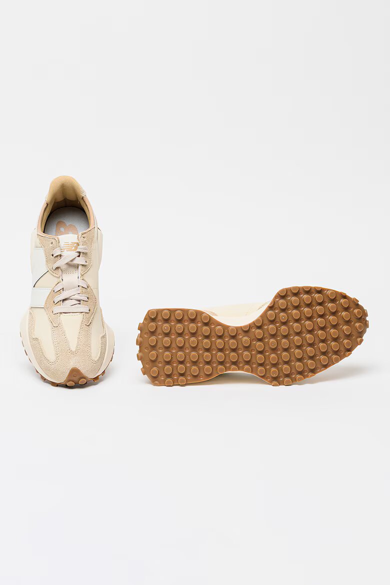 New Balance Маратонки 327 classic с връзки Бял/Шампанско бежово
