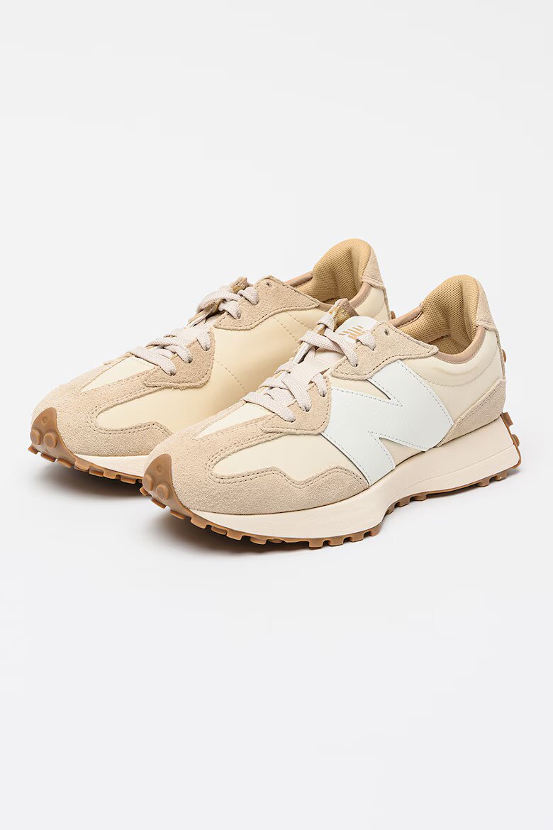 New Balance Маратонки 327 classic с връзки Бял/Шампанско бежово
